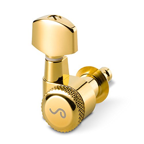 Schaller »M6 PIN LOCKING MACHINE HEADS - GOLD - 6L - SMALL METAL - 19.5mm LOCKING POST« Mechaniken für E-Gitarre - Set mit 6 Stück Schaller »M6 PIN LOCKING MACHINE HEADS - GOLD - 6L - SMALL METAL - 19.5mm LOCKING POST« Mechaniken für E-Gitarre - Set mit 6 Stück von SCHALLER