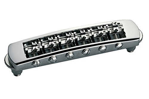 Schaller »STM BRIDGE - BLACKCHROME - NON-REVERSE« Rollen-Steg für E-Gitarre im Les Paul™ Stil - 1 Stück von SCHALLER