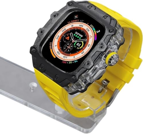 SCHIK RM-Stil Legierungsgehäuse, transparente Lünette, Mod-Kit, für Apple Watch Ultra 2, 49 mm, Gummi-Uhrenarmbänder, Zubehör, Herren, Metall, PC-Uhrenabdeckung, für iWatch Ultra 2, 49 mm, For Ultra SCHIK RM-Stil Legierungsgehäuse, transparente Lünette, Mod-Kit, für Apple Watch Ultra 2, 49 mm, Gummi-Uhrenarmbänder, Zubehör, Herren, Metall, PC-Uhrenabdeckung, für iWatch Ultra 2, 49 mm, For Ultra von SCHIK