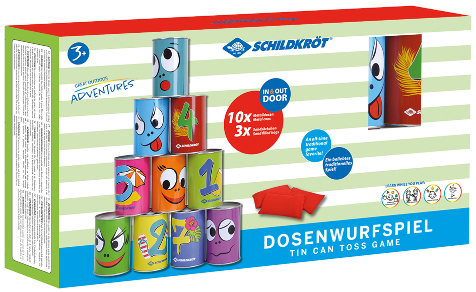 SCHILDKRÖT Dosenwurfspiel, bunt bedruckt, farbig sortiert SCHILDKRÖT Dosenwurfspiel, bunt bedruckt, farbig sortiert von SCHILDKRÖT