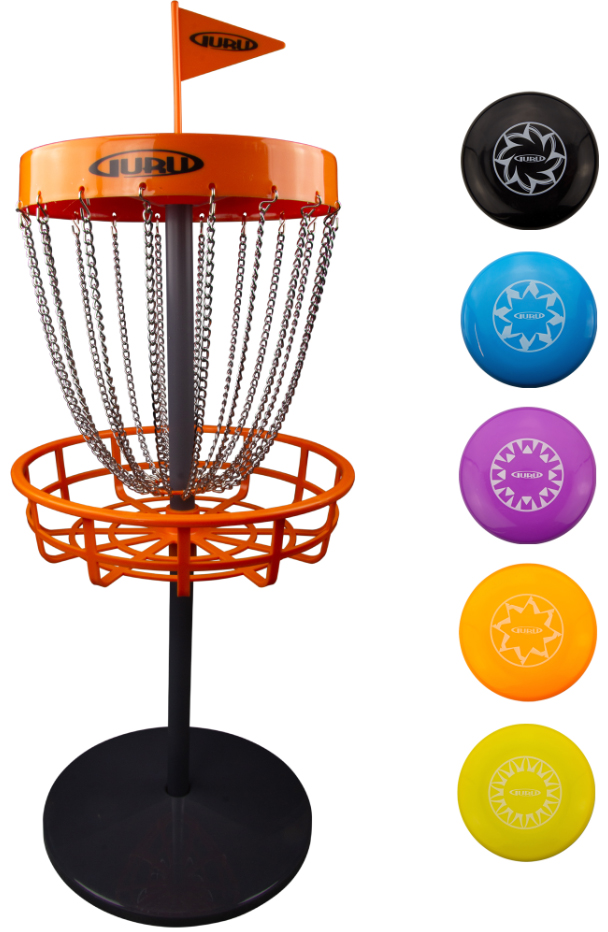SCHILDKRÖT Guru Disc Golf Mini Basket-Set inkl. 5 Scheiben von SCHILDKRÖT