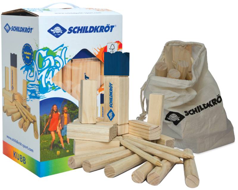SCHILDKRÖT Kubb / Schwedenschach, aus Pinienholz von SCHILDKRÖT