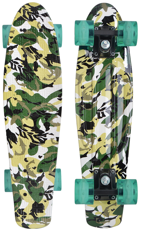 SCHILDKRÖT Retro Skateboard Free Spirit Camouflage SCHILDKRÖT Retro Skateboard Free Spirit Camouflage von SCHILDKRÖT
