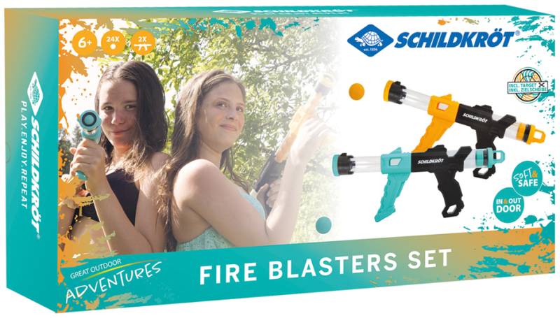 SCHILDKRÖT Schaumkugel-Popperpistolen Fire Blaster Set von SCHILDKRÖT