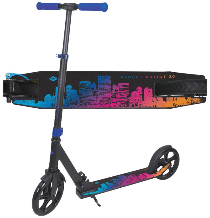 SCHILDKRÖT Tretroller City Scooter Street Artist 2.0, blau von SCHILDKRÖT