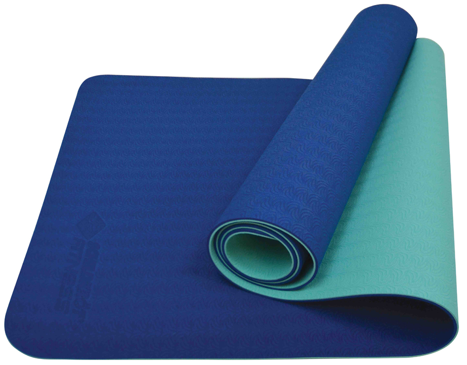 SCHILDKRÖT Yogamatte BICOLOR, 4 mm, navy / mint von SCHILDKRÖT