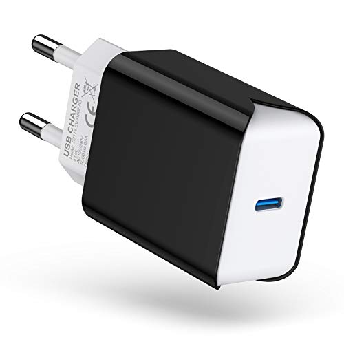 20W USB C Ladegerät, USB-C Netzteil PD 3.0 Power Adapter Schnellladegerät Stecker für Phone 13 Mini/13 Pro/12/12 Pro Max/11Pro/X, AirPods Pro, Samsung Galaxy S21/S20/S10 usw von SCHITEC