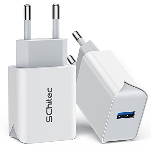 SCHITEC USB Ladegerät Netzteil Stecker 2 Pack 18W Quick Charge 3.0 Schnellladegerät USB Ladestecker Kompatible mit Galaxy S20 S21 Plus Ultra S10 S9 S8 A50 A42 Redmi Note 8 Pro Huawei P30 usw SCHITEC USB Ladegerät Netzteil Stecker 2 Pack 18W Quick Charge 3.0 Schnellladegerät USB Ladestecker Kompatible mit Galaxy S20 S21 Plus Ultra S10 S9 S8 A50 A42 Redmi Note 8 Pro Huawei P30 usw von SCHITEC