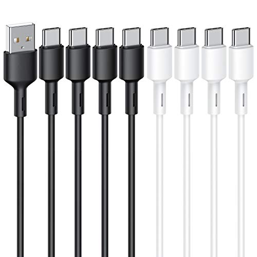 USB C Kabel, 8 Stück 1M USB Typ C Ladekabel und Datenkabel, USB C Handy Schnellladekabel für Samsung Galaxy S10 S9 S8 Plus, Huawei P30 P20, Google Pixel, Sony Xperia XZ, OnePlus 6T, LG G5 G6 von SCHITEC