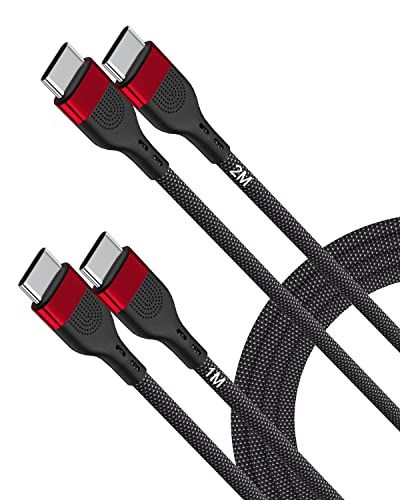 USB C Ladekabel 2 Stück 1M 2M USB C auf USB C Kabel 100W 20V/5A,USB Typ C PD Schnellladekabel für iPad Pro 2020 MacBook Pro Samsung S20 S10 S9 S8 Huawei P30 Google Pixel und mehr USB C Ladekabel 2 Stück 1M 2M USB C auf USB C Kabel 100W 20V/5A,USB Typ C PD Schnellladekabel für iPad Pro 2020 MacBook Pro Samsung S20 S10 S9 S8 Huawei P30 Google Pixel und mehr von SCHITEC