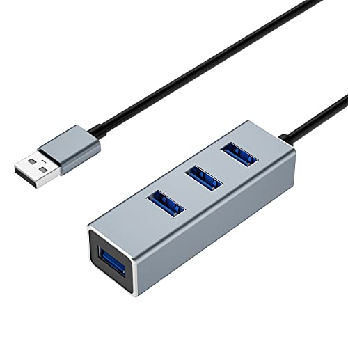 USB Hub auf 4-Port USB 3.0 5Gbps USB C Adapter, USB Multi Port Hub kompatibel mit MacBook Pro Air 2023 M2 M1 iPad Pro Air Steam Deck Surface Pro 9 8 Galaxy Tab S8 S23 S22 S21 von SCHITEC