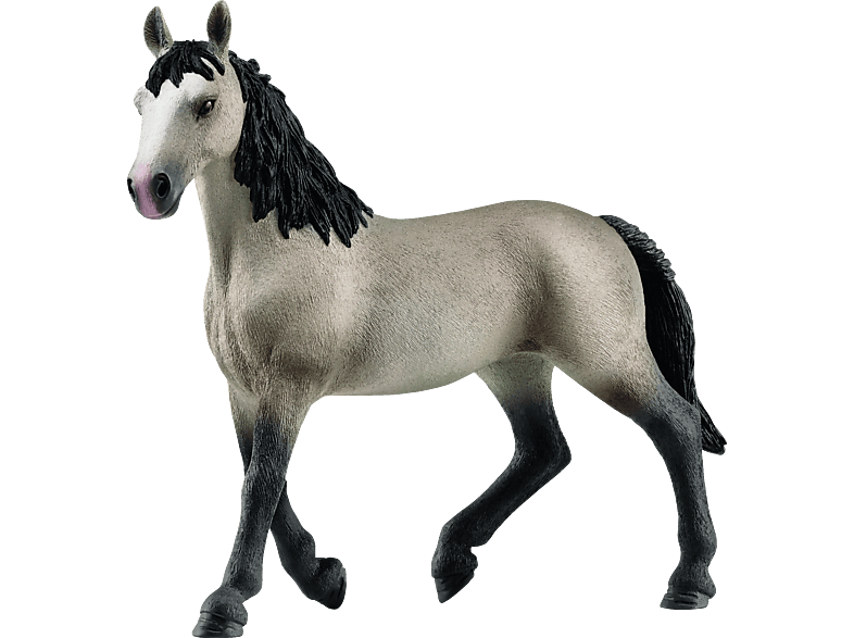 SCHLEICH 13955 Cheval de Selle Francais Stute Spielfigur Grau/Schwarz von SCHLEICH