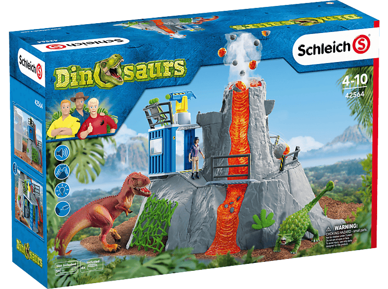 SCHLEICH Große Vulkan-Expedition Spielfigur, Mehrfarbig von SCHLEICH