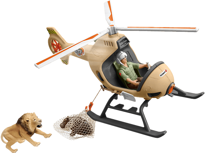 SCHLEICH Helikopter Tierrettung Spielfiguren Mehrfarbig von SCHLEICH