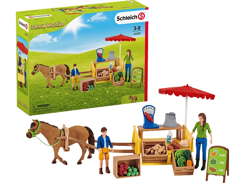 SCHLEICH Mobiler Farm Stand Spielset Mehrfarbig von SCHLEICH