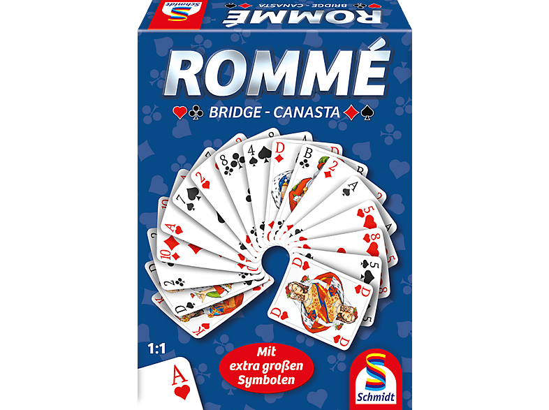 SCHMIDT SPIELE (UE) ROMMÉ BRIDGE CANASTA Kartenspiel Mehrfarbig von SCHMIDT SPIELE (UE)
