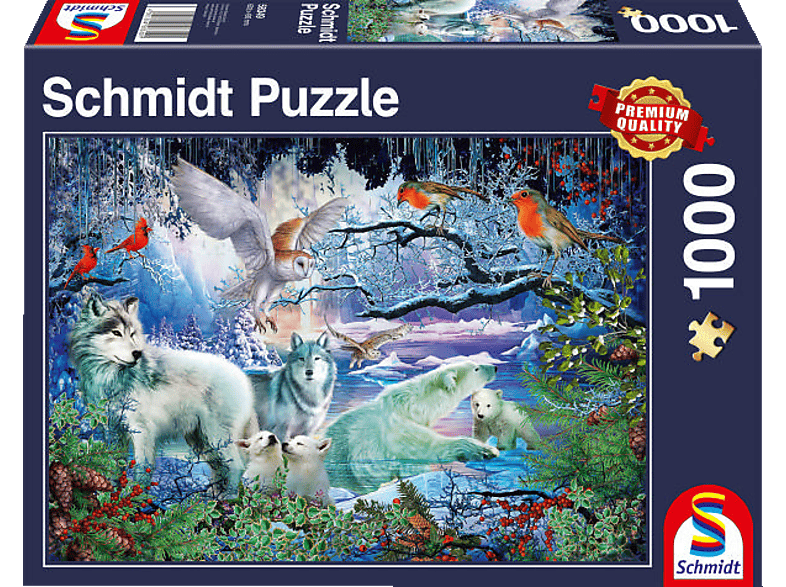 SCHMIDT SPIELE (UE) Wölfe im Winterwald Puzzle Mehrfarbig von SCHMIDT SPIELE (UE)