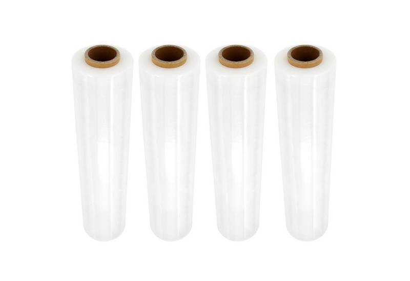 SCHMIDT security tools Schutzfolie Stretchfolie 4 Rollen je 300m 50cm Transparent Dehnfolie Wickelfolie von SCHMIDT security tools