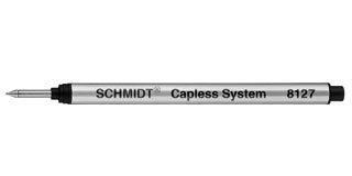 J8127 Tintenroller-Ersatzmine, für Capless-System, schwarz, Medium, 3 Stück von SCHMIDT