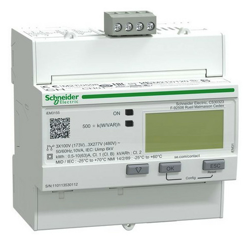 Schneider Elect A9MEM3155 IEM3155 ENERGIEZÄHLER 3P+N 63A von SCHNEIDER ELECT