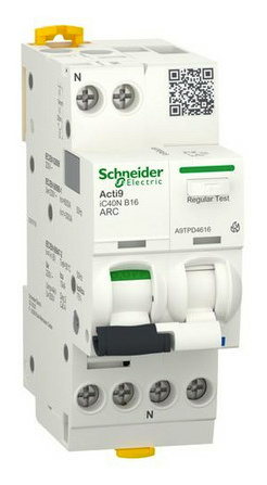 Schneider Elect A9TPD4616 AFDD LS iC40N 1P+N 16A B Schneider Elect A9TPD4616 AFDD LS iC40N 1P+N 16A B von SCHNEIDER ELECT