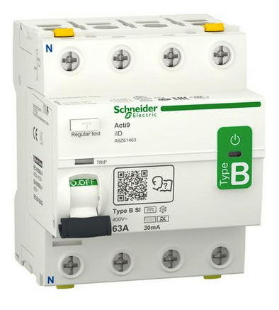 Schneider Elect A9Z61463 FI-SCHALTER IID 4P 63A 30MA Schneider Elect A9Z61463 FI-SCHALTER IID 4P 63A 30MA von SCHNEIDER ELECT