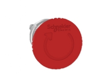 Harmony Not-Aus-Kopf aus Metall mit Ø40 mm Krötenkopf in roter Farbe und Drehung zum Auslösen von SCHNEIDER ELECTRIC