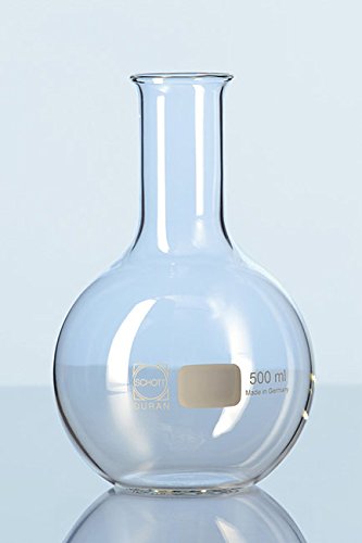 SCHOTT 091882 Duan Rundkolben mit schmalem Hals, Rundboden, 100 ml, 10 Stück von SCHOTT DURAN