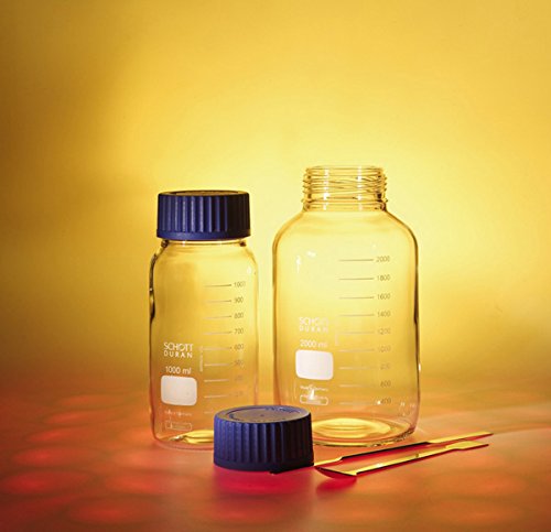 SCHOTT DURAN 091867 Weithalsflasche GLS80, 5 L Protect Glas mit synthetischer Abdeckung Schott Duran von SCHOTT DURAN