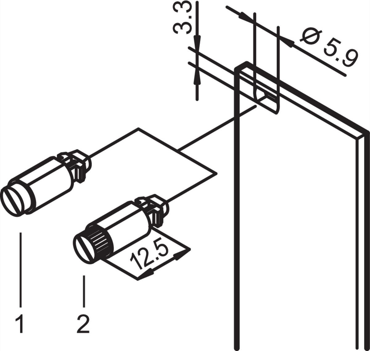 SCHROFF 1/4 TURN.FSTNR.DEF.LOCK 100PC (21101848) von SCHROFF
