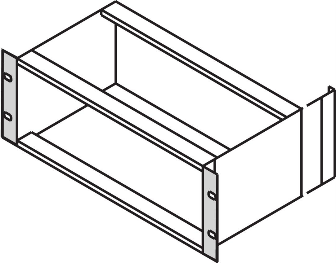 SCHROFF 19-Winkel Typ F ohne Grifflöcher für Edelstahldichtung - 19WINKEL 9HE O.GR. 2STK (24560797) von SCHROFF