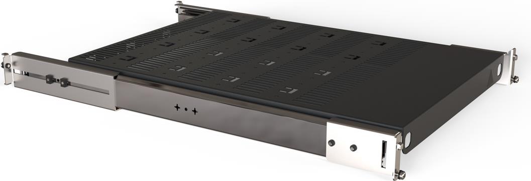 SCHROFF 19SHELF TELE.2U 700D RAL7021 - Rack-Zubehör - 2 HE (21130354) von SCHROFF