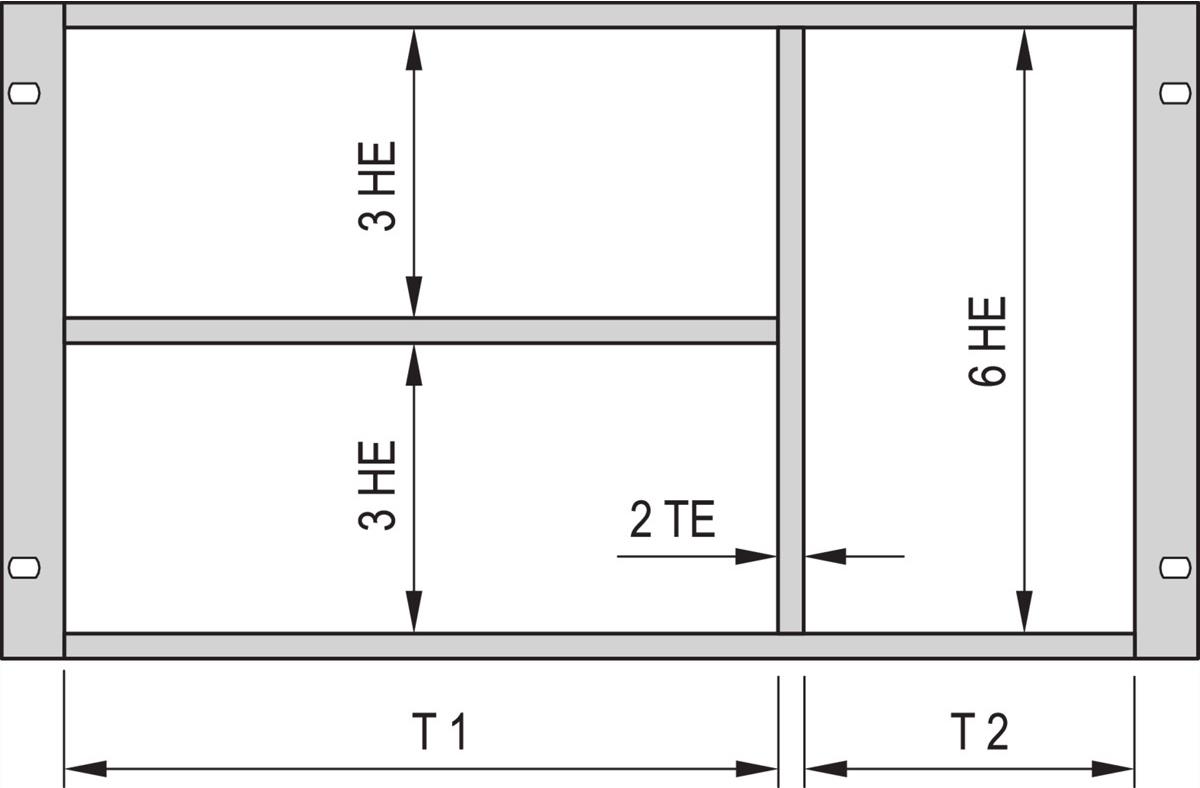 SCHROFF AUSBAUSATZ 6HE/3HE 40TE (24562440) von SCHROFF