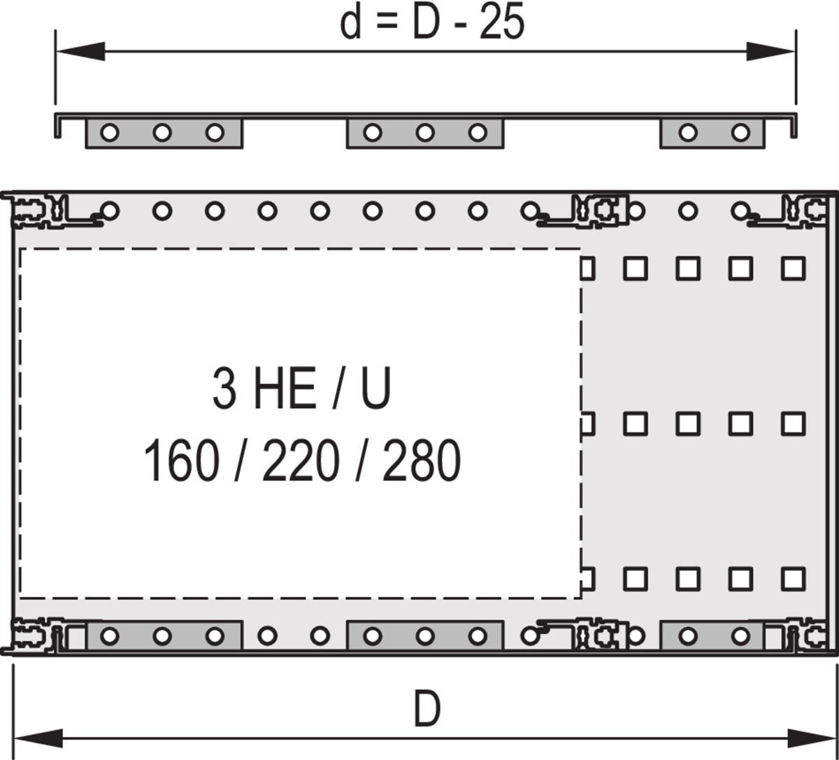 SCHROFF Abdeckblech für Anschraubung an die Seitenwand - ABDECKBLECH EMC 84TE 175T 2ST (24560078) von SCHROFF