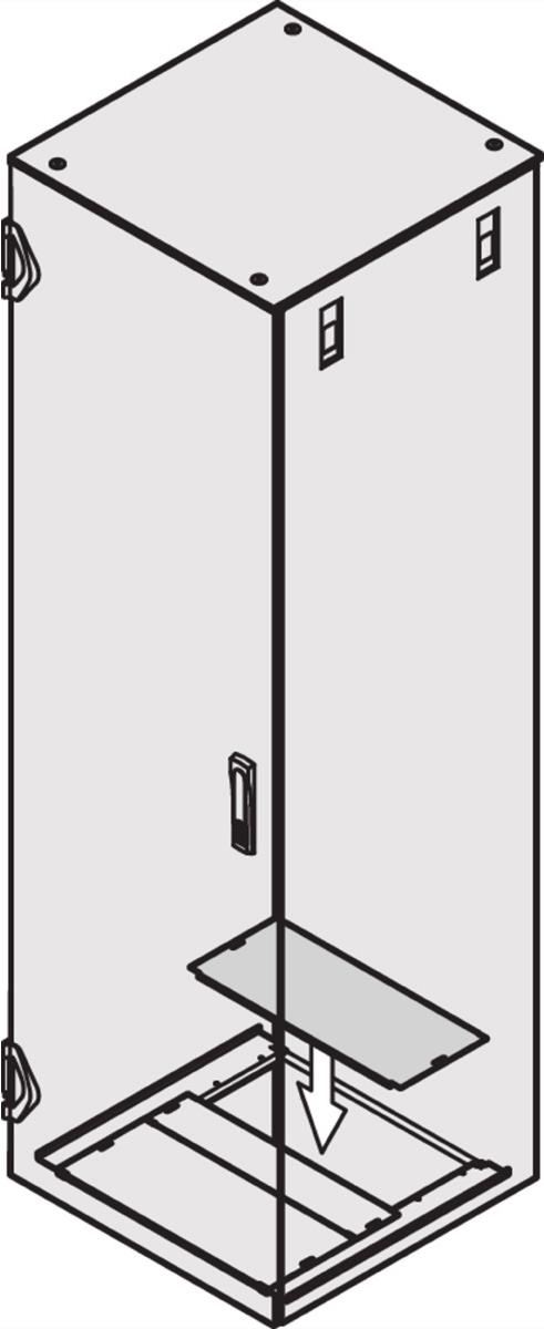 SCHROFF Abdeckblech für Bodenblech, mehrteilig - ABDECKBLECH F.BB 600 VSTAR (23130076) von SCHROFF