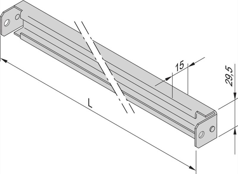 SCHROFF C-RAIL FOR 800MM (2X) (23130334) von SCHROFF