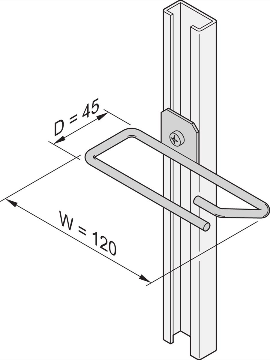 SCHROFF CABLE EYES F.C-RAIL 45X120MM 4X (20118339) von SCHROFF
