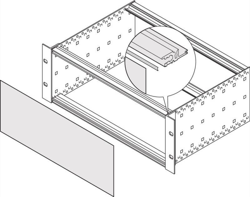 SCHROFF EMV-Dichtung, St, rostfrei, zwischen Frontplatte/Rückwand und Modulschiene - KONT.STR MS-FPL 84TE 10STK (24560235) von SCHROFF