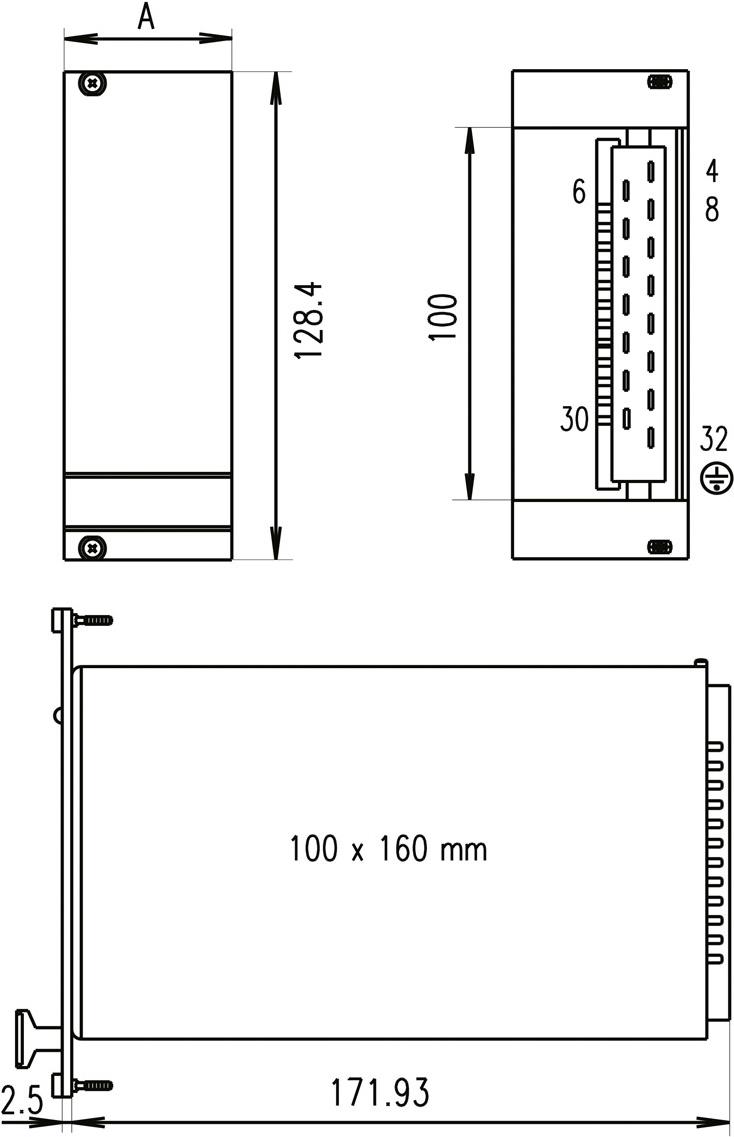 SCHROFF Frontplatte für PSM - FRONTPL.HF PSU PSM 3HE 10TE (21005477) von SCHROFF