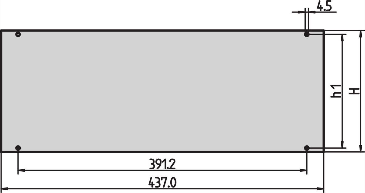 SCHROFF Gesamtfrontplatte - FRONTPLATTE 3HE (30828058) von SCHROFF
