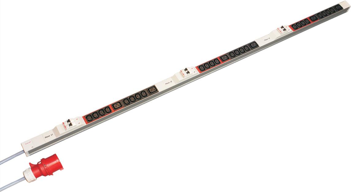 SCHROFF IEC-Steckdosenleiste, 3 Phasen - STDL.3P 24XC13 6XC19 1753LG (60110285) von SCHROFF