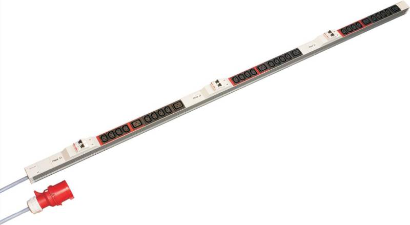 SCHROFF IEC-Steckdosenleiste, 3 Phasen - STDL.3P 24XC13 6XC19 1753LG (60110285) von SCHROFF