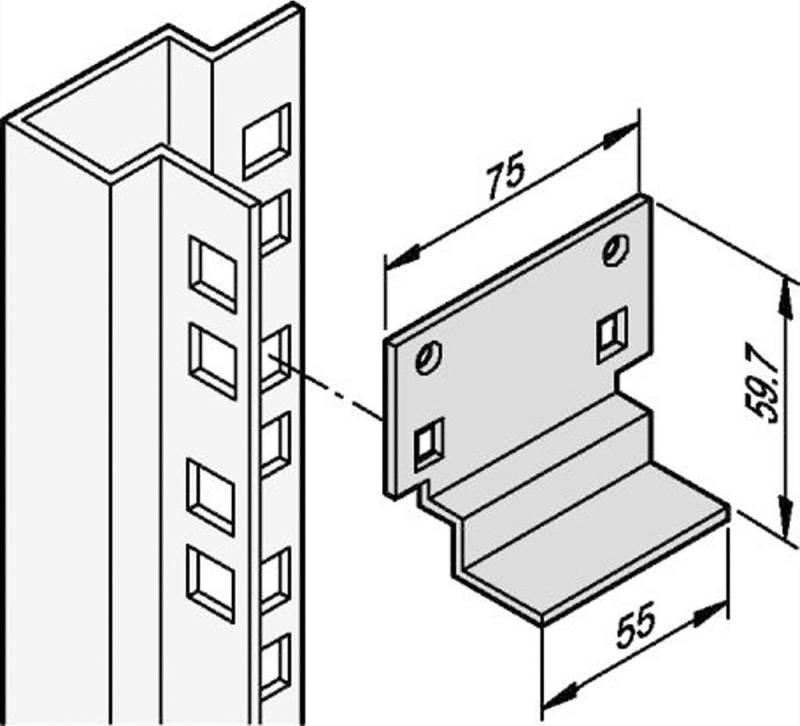 SCHROFF Kurzgleitschiene - KURZGLEITSCHIENEN-SET (2STK) (20118592) von SCHROFF