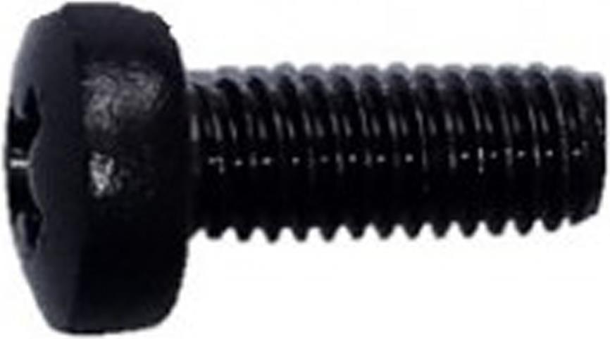 SCHROFF Linsenschraube M6, verzinkt, schwarz - LINSENSCHRAUBE M6X16 100ST (21100650) von SCHROFF