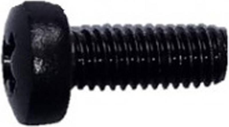 SCHROFF Linsenschraube M6, verzinkt, schwarz - LINSENSCHRAUBE M6X16 100ST (21100650) von SCHROFF