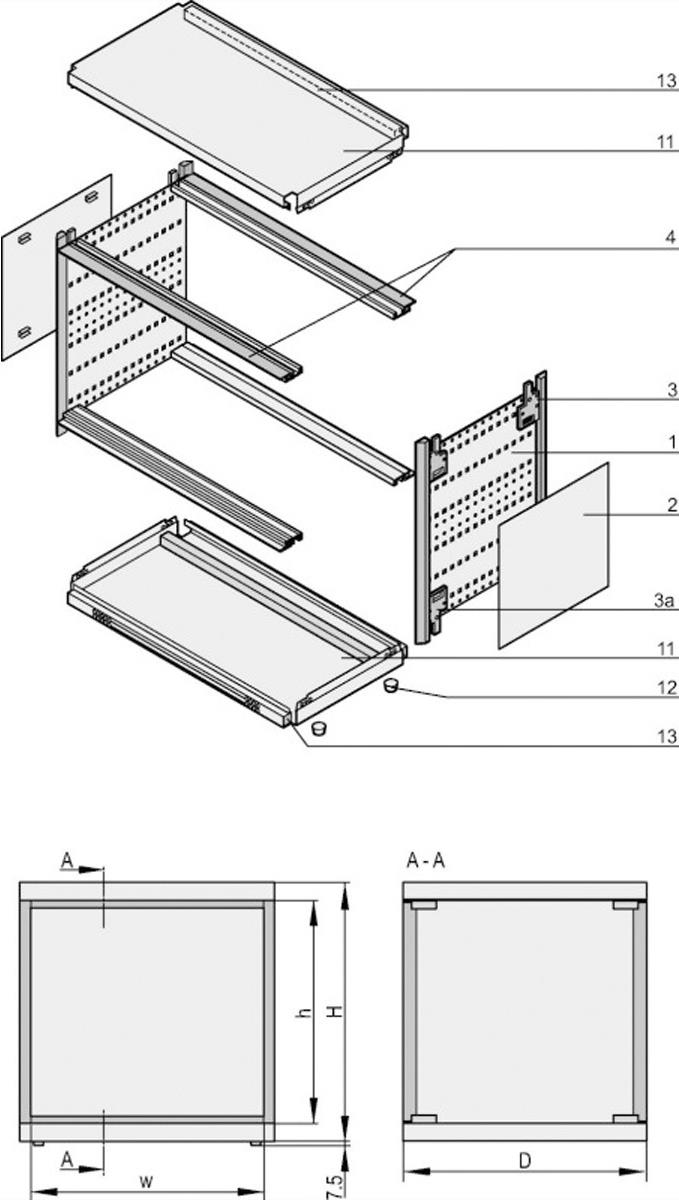 SCHROFF RATIOPAC AIR 193/4U 84HP 315D - Rack-Zubehör - 4 HE (24571585) von SCHROFF