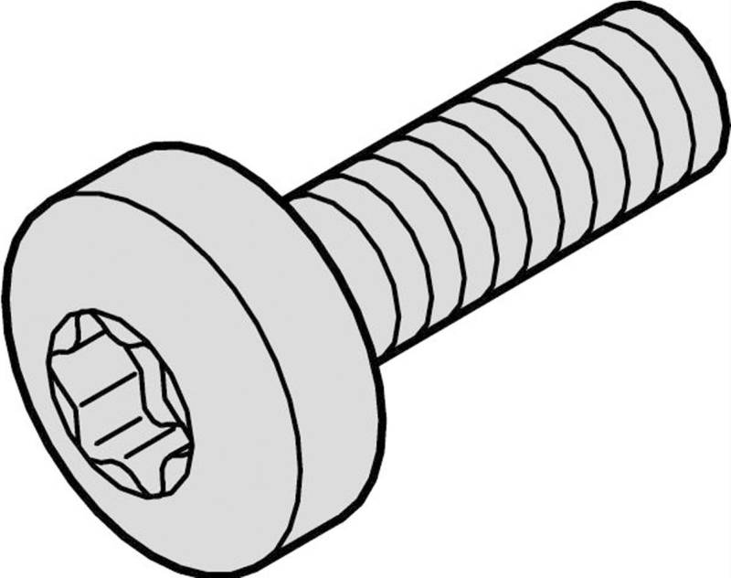 SCHROFF Torx Linsenkopfschraube - NTS MS LINSHR M4X14 100STK (24571371) von SCHROFF