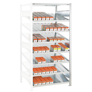 SCHULTE Anbau-Schrägbodenregal 13631 silber 100,0 x 60,0 x 200,0 cm von SCHULTE
