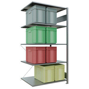SCHULTE Anbau-Schwerlastregal MULTIplus 150 12585 silber 100,0 x 80,0 x 200,0 cm SCHULTE Anbau-Schwerlastregal MULTIplus 150 12585 silber 100,0 x 80,0 x 200,0 cm von SCHULTE