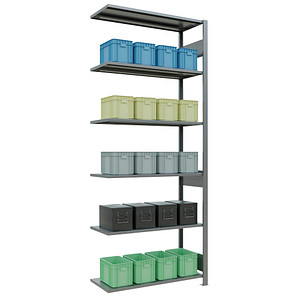 SCHULTE Anbau-Schwerlastregal MULTIplus 150 12746-LR silber 100,0 x 40,0 x 250,0 cm SCHULTE Anbau-Schwerlastregal MULTIplus 150 12746-LR silber 100,0 x 40,0 x 250,0 cm von SCHULTE